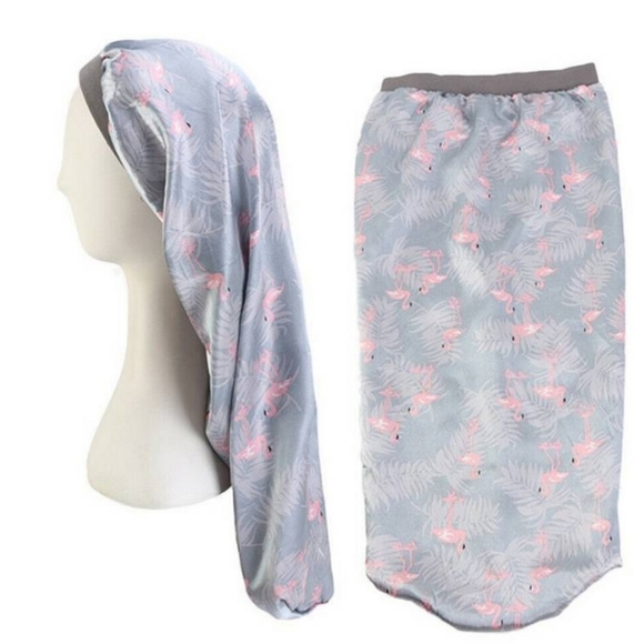 Avebri long hair bonnets caps 3 in a bundle cover NWT - Picture 9 of 13